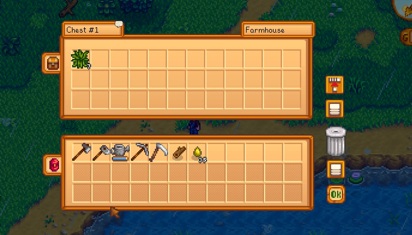 遠隔でチェストを開いているChests Anywhereの画面